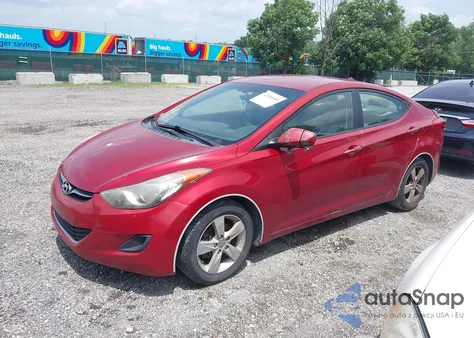 2013 Hyundai Elantra Gls from USA, damaged, VIN KMHDH4AE5DU770152